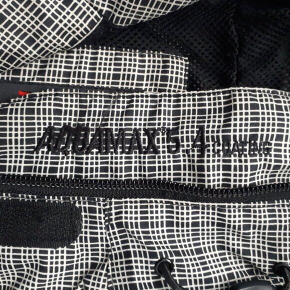 McKinley Aquamax Eon Black and Grey Plaid Print Nylon Jacket - Picture 6 of 16